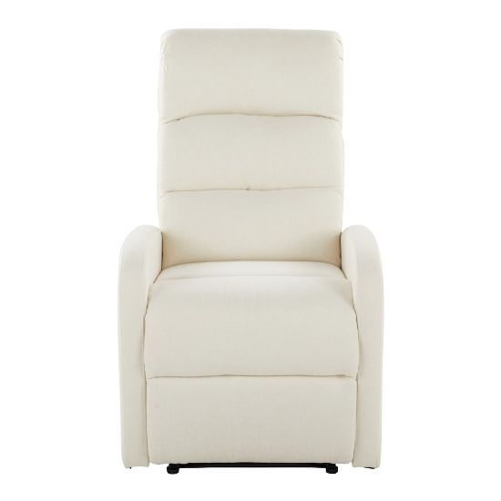 Picture of LumiSource Dormi Contemporary Fabric Recliner Chair, Cream