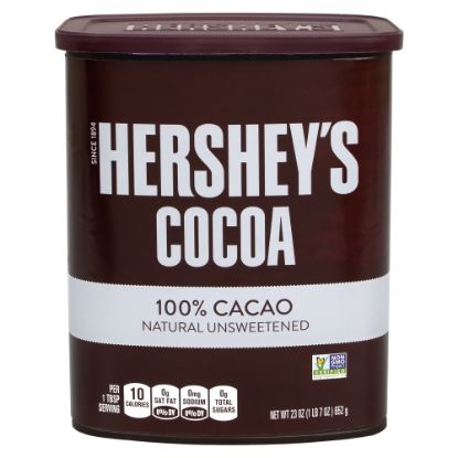 Picture of Hersheys Natural Unsweetened Cocoa Mix, 23 Oz