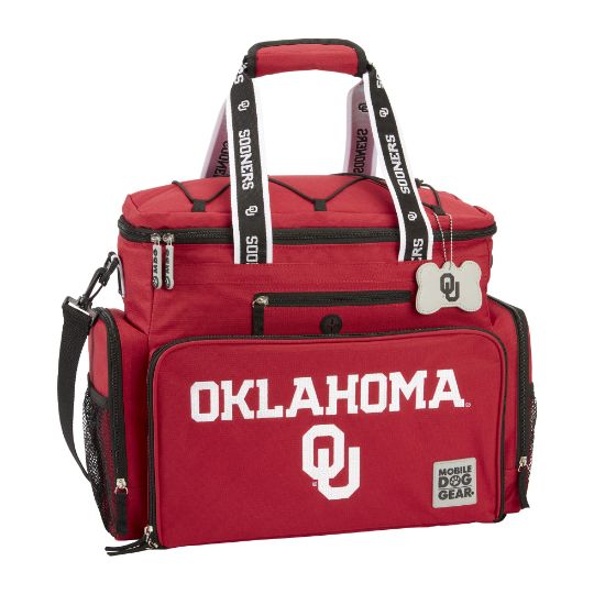 Picture of Mobile Dog Gear NCAA Week Away Bag, 12inH x 8inW x 16-1/2inD, Oklahoma Sooners