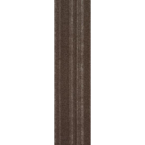 Picture of Foss Floors Peel & Stick Couture Carpet Planks, 9in x 36in, Espresso, Set Of 16 Planks