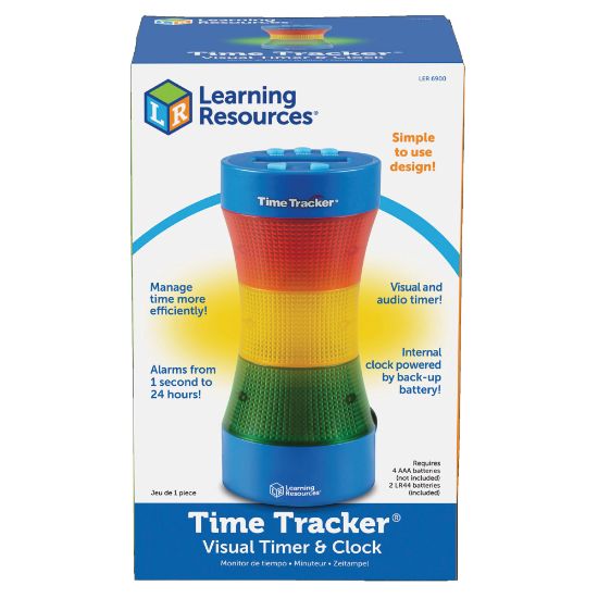 Picture of Time Tracker Visual Timer & Clock, 9inH, Multicolor