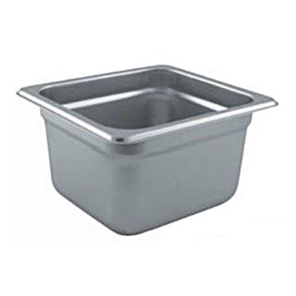 Picture of Winco 1/6 Size 4in Steam Table Pan, Silver