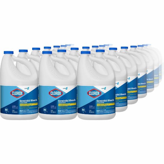 Picture of CloroxPro Germicidal Bleach - Concentrate Liquid - 121 fl oz (3.8 quart) - 84 / Bundle - Clear