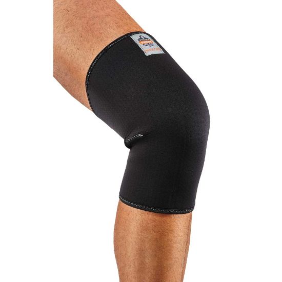 Picture of Ergodyne Proflex 600 Knee Sleeve, Single Layer, 2X, Black