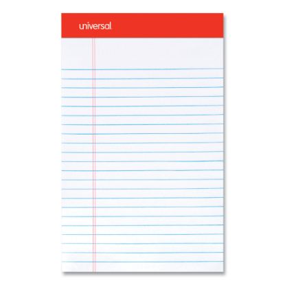 Picture of Universal Perforated Ruled Writing Pads, Narrow Rule, 5in x 8in, White, Pack Of 12 Pads