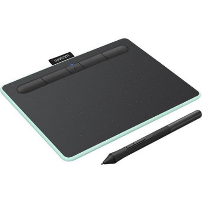 Picture of Wacom Intuos Wireless Graphics Drawing Tablet for Mac, PC, Chromebook & Android (medium) with Software Included - Black with Pistachio accent (CTL6100WLE0)