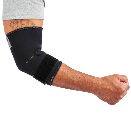 Picture of Ergodyne ProFlex 655 Elbow Sleeve With Strap, Small, Black