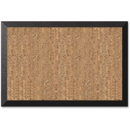 Picture of MasterVision Kamashi Cork Bulletin Board, 24in x 36in, Wood Frame With Brown Finish