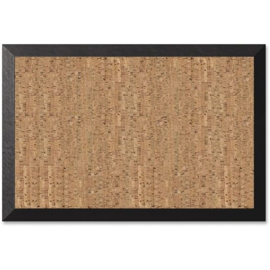 Picture of MasterVision Kamashi Cork Bulletin Board, 24in x 36in, Wood Frame With Brown Finish