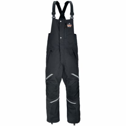 Picture of Ergodyne N-Ferno 6471 Thermal Bibs, Small, Black