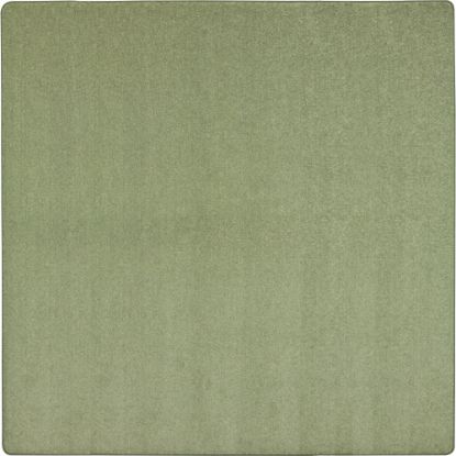 Picture of Joy Carpets Kid Essentials Solid Color Square Area Rug, Endurance, 6ft x 6ft, Sage