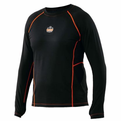 Picture of Ergodyne N-Ferno 6435 Thermal Long-Sleeve Base Layer, Medium, Black