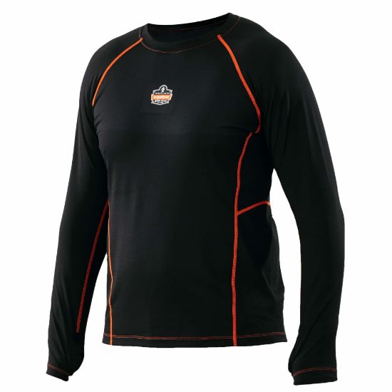 Picture of Ergodyne N-Ferno 6435 Thermal Long-Sleeve Base Layer, XX-Large, Black