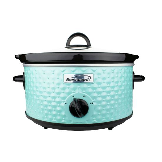 Picture of Brentwood 3.5-Quart Diamond Pattern Slow Cooker, Blue