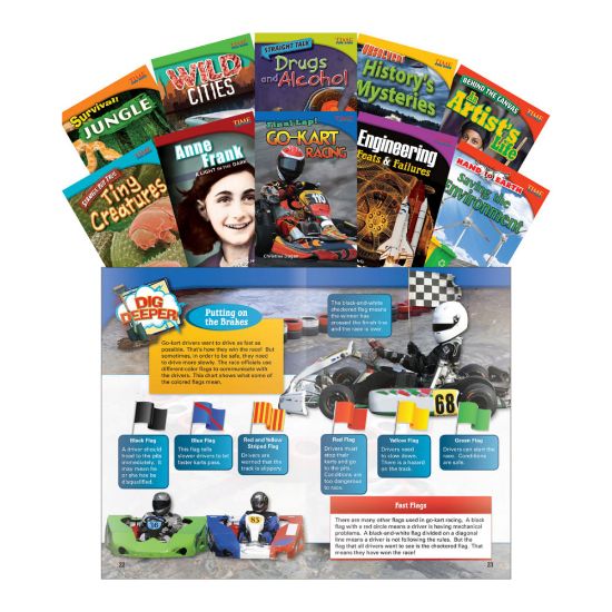 Picture of Teacher Created Materials TIME FOR KIDS Nonfiction Book Set, Set 3, Set Of 10 Books, Grade 4