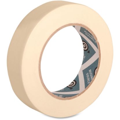 Picture of Business Source Utility-purpose Masking Tape - 1in Width x 60 yd Length - 3in Core - Crepe Paper Backing - 1 Roll - Tan