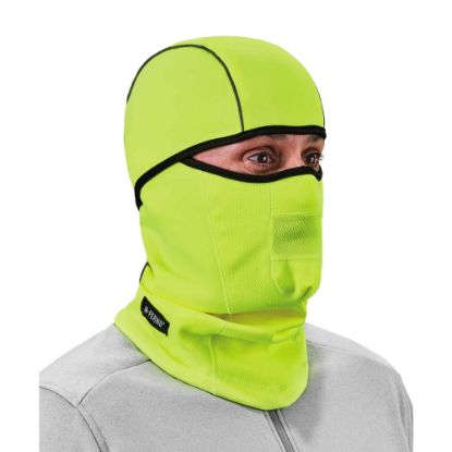 Picture of Ergodyne N-Ferno 6823 Windproof Hinged Balaclava, One Size, Lime