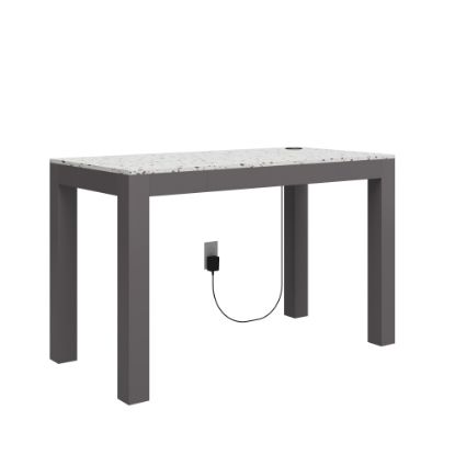 Picture of Ameriwood Home Astor 48inW Computer Desk With Wireless Charger, Gray