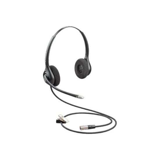 Picture of Poly SupraPlus HW261N-DC Headset - Stereo - Wired - 125 Ohm - 100 Hz - 10 kHz - On-ear - Binaural - Ear-cup - Noise Cancelling, Electret Microphone