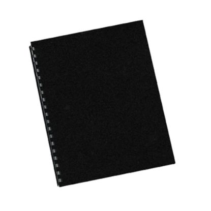 Picture of Fellowes Futura Heavyweight Unpunched Presentation Binding Covers, Letter Size (8-1/2in x 11), Black, Pack Of 25