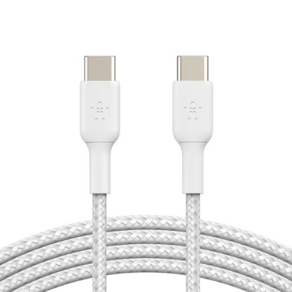 Picture of Belkin BoostCharge Braided USB-C To USB-C Cable, 1M/3.3ft, White