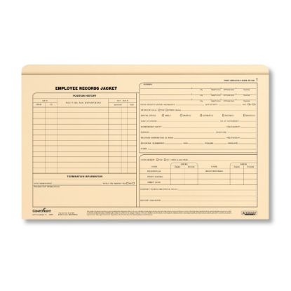 Picture of ComplyRight Employee Record Folders, Legal, 15in x 9 1/2in, Pack Of 25