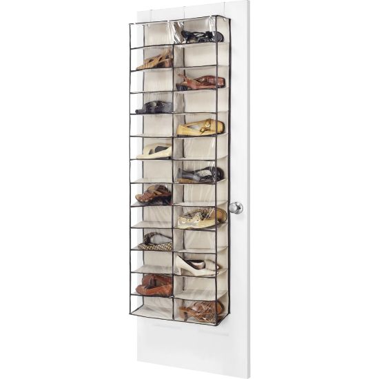 Picture of Whitmor 6470-4457 Shoe Rack - 52 x Shoes - 26 Compartment(s) - Heavy Duty, Hanging Hook - Canvas