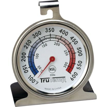 Picture of TruTemp Oven Dial Thermometer - Hanging Hole, Built-in Stand - Red