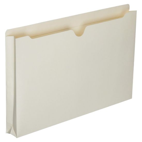 Picture of SKILCRAFT Manila Double-Ply Tab Expanding File Jackets, 1 1/2in Expansion, Legal Size Paper, 8 1/2in x 14in, 30% Recycled, Box Of 50