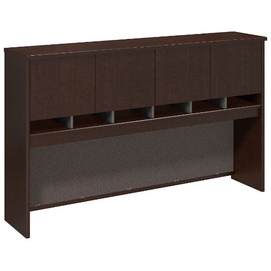 Picture of Bush Business Furniture Components 4 Door Hutch, 72inW, Mocha Cherry, Standard Delivery