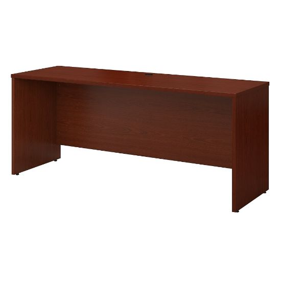 Picture of Bush Business Furniture Components Credenza Desk 72inW x 24inD, Mahogany, Standard Delivery