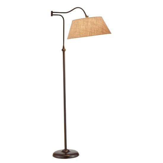 Picture of Adesso Rodeo Swing-Arm Floor Lamp, 61inH, Antique Bronze