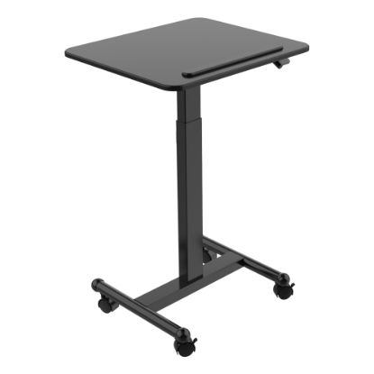 Picture of FlexiSpot MT3 Height-Adjustable Desk Mobile Workstation, 45inH x 23-5/8inW x 20-1/2inD, Black