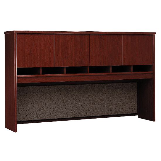 Picture of Bush Business Furniture Components 4 Door Hutch, 72inW, Mahogany, Standard Delivery