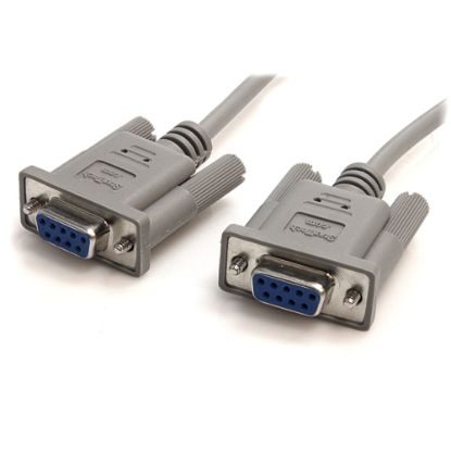 Picture of StarTech.com Serial Null modem cable - DB-9 (F) - DB-9 (F) - 3 m - Transfer files via serial connection - 10ft null modem cable - 10ft null modem serial cable - 10ft rs232 null modem cable