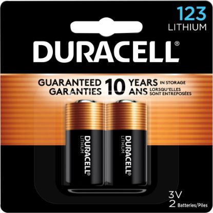 Picture of Duracell 123 3V High Power Lithium Batteries, Pack of 2