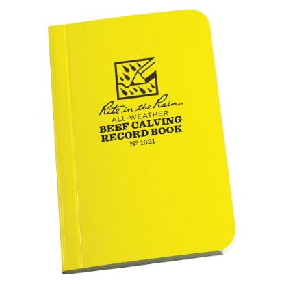 Picture of Rite In The Rain All-Weather Livestock Record Books, 2-3/4in x 4-5/8in, Yellow, Case Of 12 Books