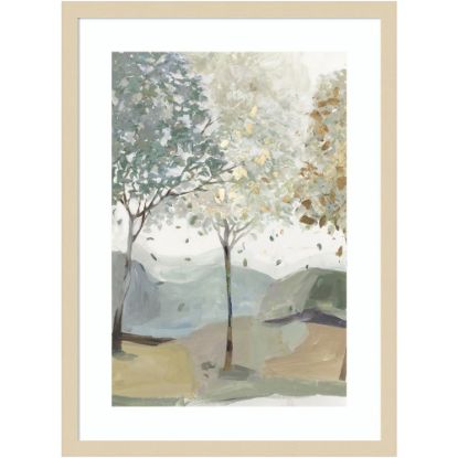 Picture of Amanti Art Breezy Landscape Trees III by Allison Pearce Wood Framed Wall Art Print, 25inH x 19inW, Natural