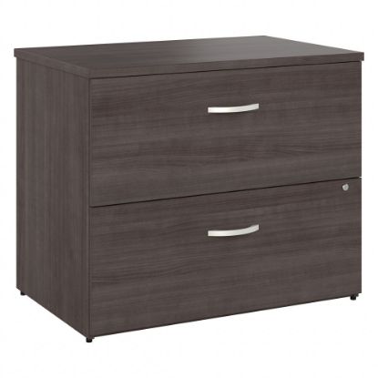 Picture of Bush Business Furniture Hybrid 35-11/16inW x 23-3/8inD Lateral 2-Drawer File Cabinet, Storm Gray, Standard Delivery