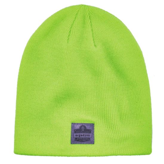 Picture of Ergodyne N-Ferno 6812 Ribbed Knit Beanie, One Size, Lime