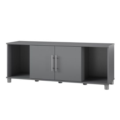 Picture of Ameriwood Home Camberly Shoe Storage Bench, 20-1/2inH x 53-5/8inW x 15-7/16inD, Gray