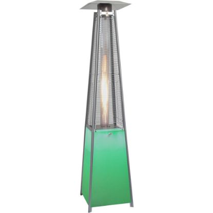 Picture of Hanover 7-Ft. Propane Patio Heater with Stainless Steel Frame and Multi-Color LED Base - Gas - Propane - 12.31 kW - Outdoor - Stainless Steel