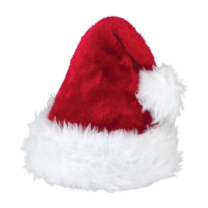 Picture of Amscan 395017 Christmas Deluxe Santa Hats, Red, Set Of 2 Hats