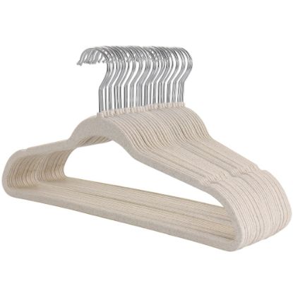 Picture of Elama Home Suit Hangers, Wheat, Pack Of 30 Hangers