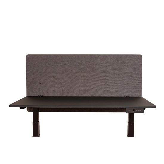 Picture of Luxor RECLAIM Acoustic Privacy Desk Panels, 48inW, Slate Gray