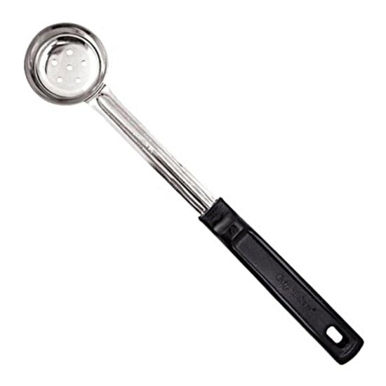 Picture of Vollrath Spoodle Perforated Portion Spoon With Antimicrobial Protection, 1 Oz, Black