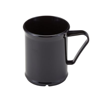 Picture of Cambro Camwear Dinnerware Mugs, 9.6 Oz, Black, Set Of 48 Mugs