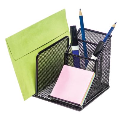 Picture of Office Depot Brand Mesh Desk Organizer, Black