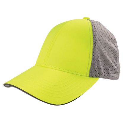 Picture of Ergodyne GloWear 8931 Hi-Vis Reflective Stretch Fit Hat, Blank, L/XL, Lime