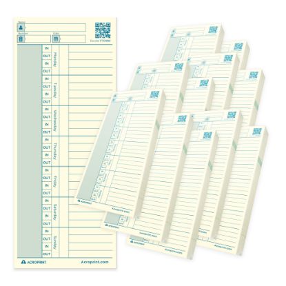 Picture of Acroprint FTC1550 Time Cards, Set Of 550 Cards